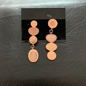 Fashion Earrings, Rose Gold Tone